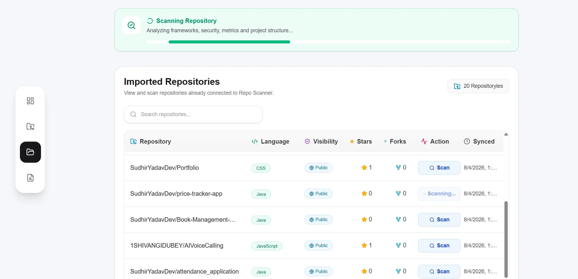 Imported Repositories
